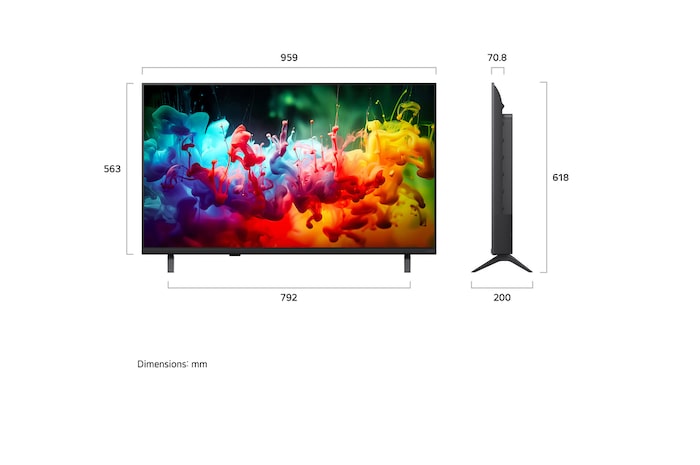 43 inch LG QNED AI QNED72 Mini LED 4K Smart TV 2026